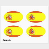 Espagne* Sticker ovale (Feuille)