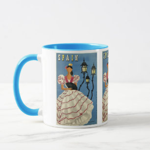 ESPAGNE Vintage voyage mugs