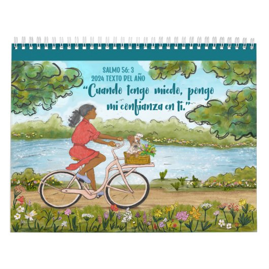 Espagnol 2024 Année Texte Ps 56:3 Calendrier (Protection)