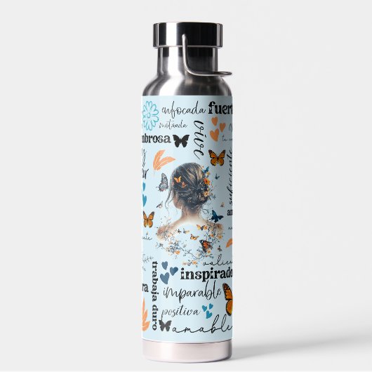 ESPAGNOL Affirmations Motivationnelles Bouteille d (Gauche)