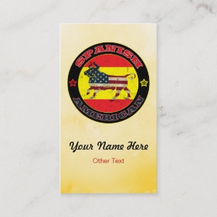 Espagnol-Américain - Cartes de visite personnalisé