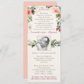 Espagnol Baptism Bautizo invitations pour l'hiver (Devant / Derrière)