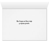 Espagnol Buen Viaje Bon Voyage Rabbit (Intérieur Horizontal (Bas))