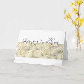 espagnol Carte Sympathie, sincas condolencias (Fleur jaune)