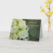 espagnol Carte Sympathie, sincas condolencias (Fleur jaune)