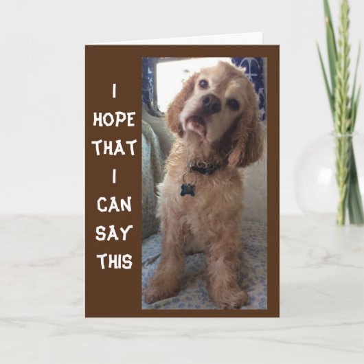 **ESPAGNOL COMIDIQUE" BONNE "70ème" carte d'annive (Devant)