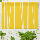 Espagnol Grille Serviette de cuisine jaune (Plié)