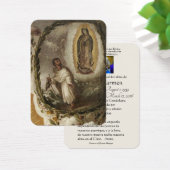 Espagnol Guadalupe Marie Prière funéraire Carte Sa (Bureau)