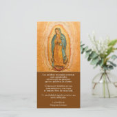 ESPAGNOL Notre-Dame de Guadalupe Merci funéraire (Debout devant)