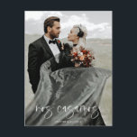 Espagnol que nous avons élopé | Carte postale<br><div class="desc">Ce faire-part d'élévation est une adorable façon de dire au monde votre date de mariage. Vous pouvez customiser cette carte pour répondre à vos besoins.</div>