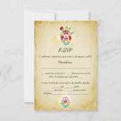 Espagnol, Rustique Coeur Mexicain Mariage Carte RS (Devant)