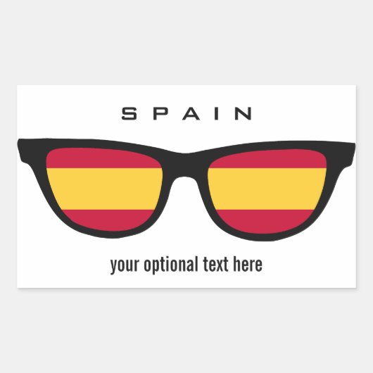 Espagnol Shades autocollants personnalisés (Devant)