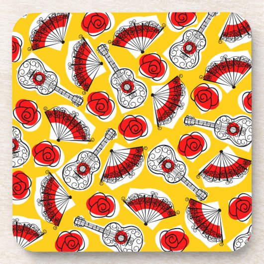 Espagnol Souvenir Multi dessous de verre plastique (Devant)