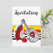 Espagnol Souvenirs Classic Stripe Invitation v (Debout devant)
