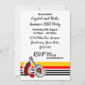 Espagnol Souvenirs Classic Stripe Invitation v (Dos)