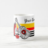 Espagnol Souvenirs Classic Stripe Nom tasse (Centre)