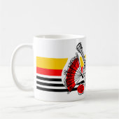 Espagnol Souvenirs Classic Stripe Nom tasse (Gauche)