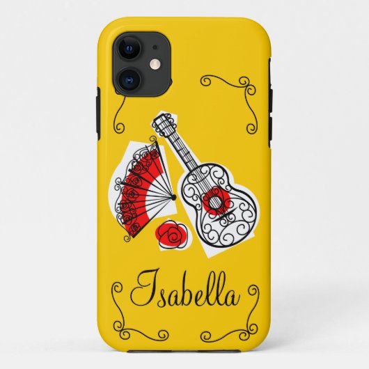 Espagnol Souvenirs Corners Nom iPhone 5 coque (Dos)