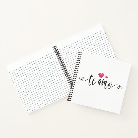 Espagnol Te Amo I Love You Valentine | Carnet (Intérieur)