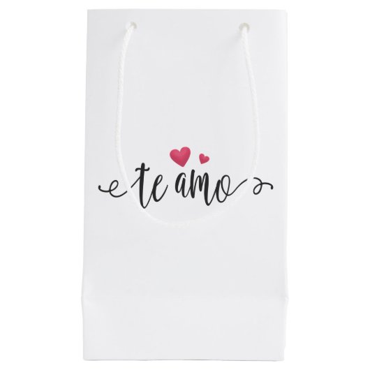 Espagnol Te Amo I Love You Valentine | Sac Cadeau (Devant)