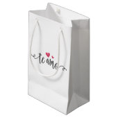 Espagnol Te Amo I Love You Valentine | Sac Cadeau (Devant Angle)