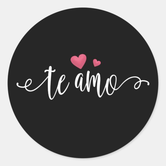 Espagnol Te Amo I Love You Valentine | Sticker (Devant)