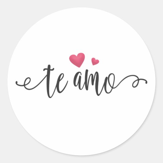 Espagnol Te Amo I Love You Valentine | Sticker (Devant)