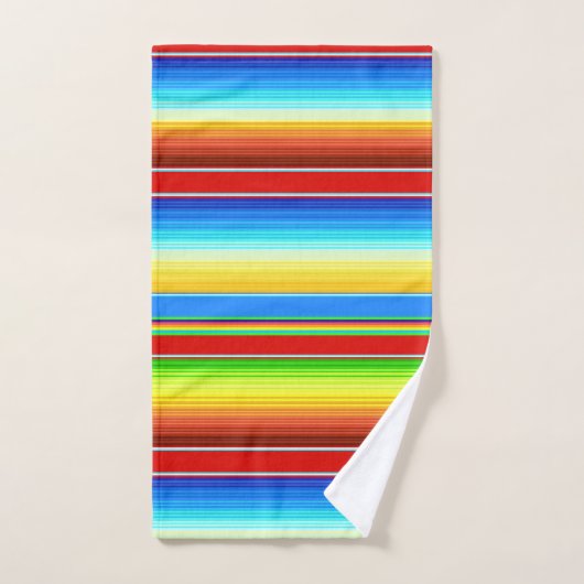Espagnol traditionnel couvrant mexicain vibrant (Serviette à main)
