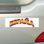 España 1 bumpersticker (Op auto)