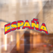España 1 raamsticker (Vel 2)
