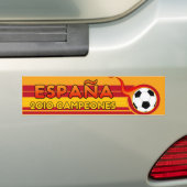 Espana 2010 Campeones Soccer Bumpersticker (Op auto)