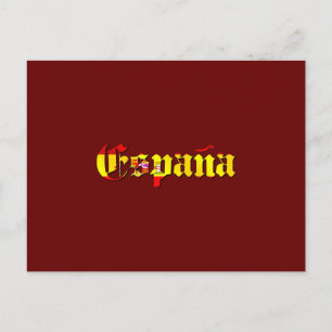Espana flag logo - flag of Spain España logo Briefkaart