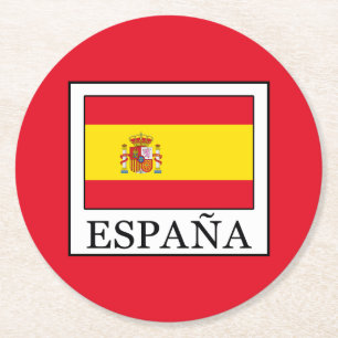 España Ronde Kartonnen Onderzetter