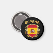 Espana Spain Flag Shield Magneet (Voorkant / Achterkant)