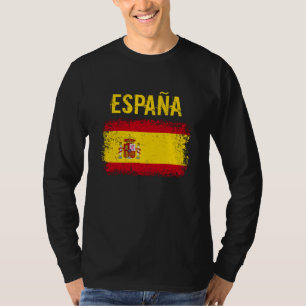 España Spanje Spaanse vlag van Grunge T-shirt