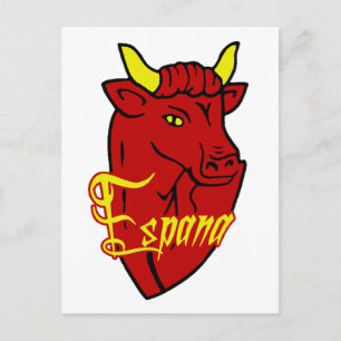 Espana Toro Spanish Bull voor Spaanse geliefden Briefkaart