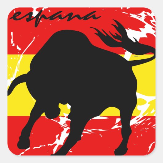 Espana Vierkante Sticker (Voorkant)