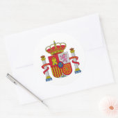 España wapenstilstand ronde sticker (Envelop)