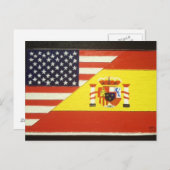 España y Estados Unidos Briefkaart (Voorkant / Achterkant)