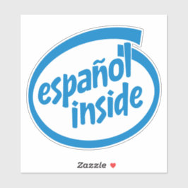 Español inside sticker