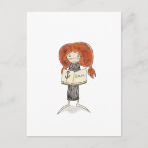 Español Libro de Amor Briefkaart