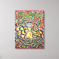 Español Serenity Prayer Angel Art Canvas
