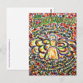 Español Serenity Prayer Angel Painting Briefkaarte Briefkaart (Voorkant / Achterkant)