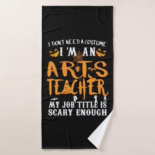 Espèce Teacher Halloween Funny Costume (Serviette de bain)