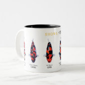 espèces de carpes koï showa Mug (Devant gauche)