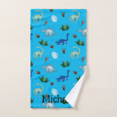 Espèces de dinosaures multiples en Arrière - plan  (Serviette à main)