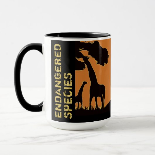 ESPÈCES EN DANGER - Mug manuel (Gauche)
