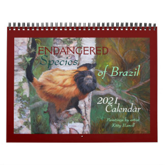 "Espèces en péril du Brésil" Calendrier 2021