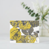 espenbladeren briefkaart (Staand voorkant)