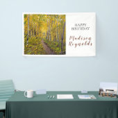 Espenbomen in het bos banner (Beurs)